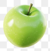 PNG 3d apple illustration produce fruit.