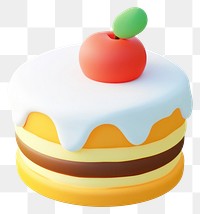 PNG 3d cake illustration background dessert.