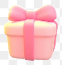 PNG 3d gift box illustration colors cute.