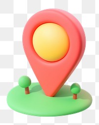 PNG 3d location pin illustration icon navigation.