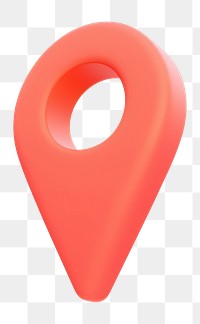 PNG 3d location pin illustration symbol icon.