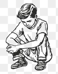 PNG A boy drawing sketch white.