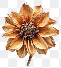 PNG Dahlia flower dahlia dried.