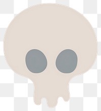 PNG Abstract skull illustration minimalist background.