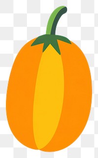 PNG Papaya illustration pumpkin simple.