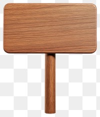 PNG Empty signpost wood isolated board furniture.