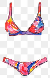 PNG Summer bodysuit illustration swimwear bikini.