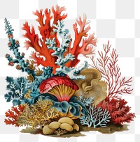 PNG Coral ocean illustration nature.