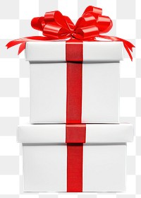 PNG Real white gift boxs stacked ribbons boxes.