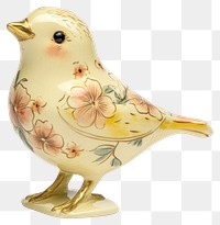 PNG Animal figurine - bird ceramic floral art.