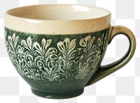 PNG Cup ceramic pattern vintage.