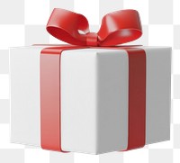 PNG White gift box background ribbon red.