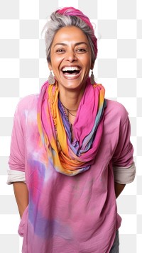 PNG Photography laughing portrait purple. 