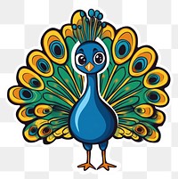 PNG Peacock illustration animal art.