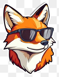 PNG Fox illustration sunglasses animal.