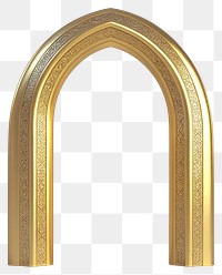 PNG Islamic Arch arch gold pattern.