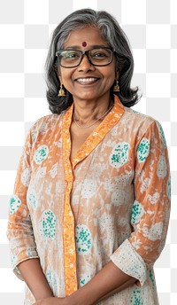 PNG Indian senior woman portrait clothing smiling.