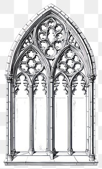 PNG Church window architectural architecture details.