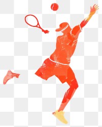 PNG Man playing tennis sports illustration ball.