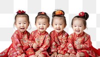 PNG Chinese New Year Festival clothing children dresses.