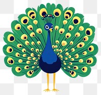 PNG Peacock illustration bird art.