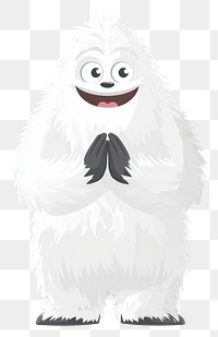 PNG Yeti illustration white yeti.