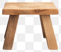 PNG Single wooden stool design furniture simple minimalist.