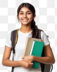 PNG Young indian woman student happy confident.