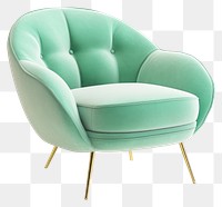 PNG Mint green chair furniture armchair contemporary.