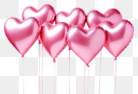 PNG Pink heart shaped balloons valentine's background.