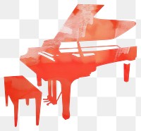 PNG Piano illustration watercolor instrument keyboard.