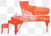 PNG Piano illustration silhouette watercolor keyboard.