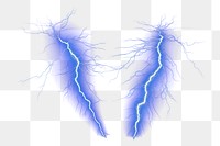 PNG Lightning bolts lightning nature blue.