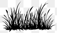 PNG Grass art silhouette vector.