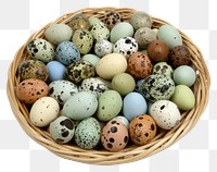 PNG Eggs basket style decoration.