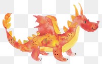 PNG Cute dragon illustration whimsical animal imaginative.