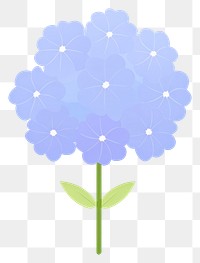 PNG Hydrangea flower illustration hydrangea petals.