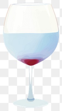 PNG Glass of wine illustration transparent beverage.