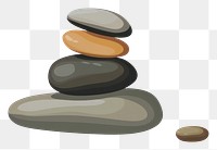 PNG Pebble illustration composition meditative.