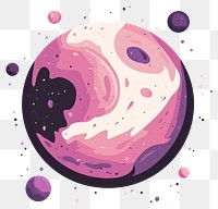 PNG Group of planet art illustration purple.