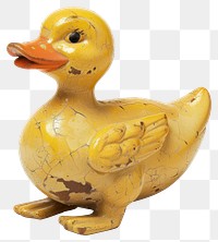 PNG Vintage duck Toy vintage collectible figurine.