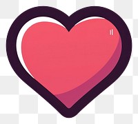 PNG Heart illustration symbol romantic.