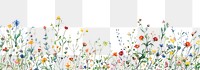 PNG Simple Watercolor wildflowers watercolor nature art.