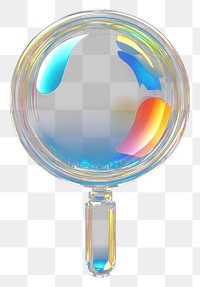 PNG Magnifying glass icon illustration photography reflection.