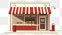 PNG Burger shop front illustration awning burger.