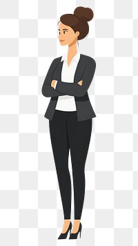 PNG Businesswoman businesswoman illustration standing.