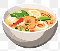 PNG Tom Yum Goong illustration food meal.