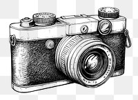 PNG Vintage camera illustration electronics photography.