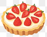 PNG Tart illustration strawberry dessert.