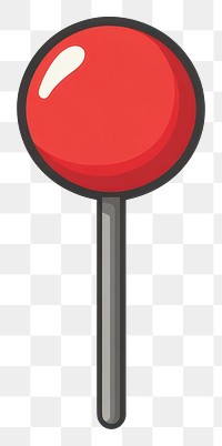 PNG Red push pin illustration lollipop sweets.